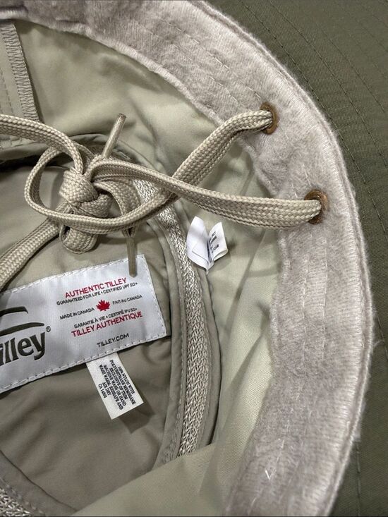 The Airflo Tilley Hat Size 7 1/8 Cream Beige Wide Brim LTM6 Outdoor Vented main image 15
